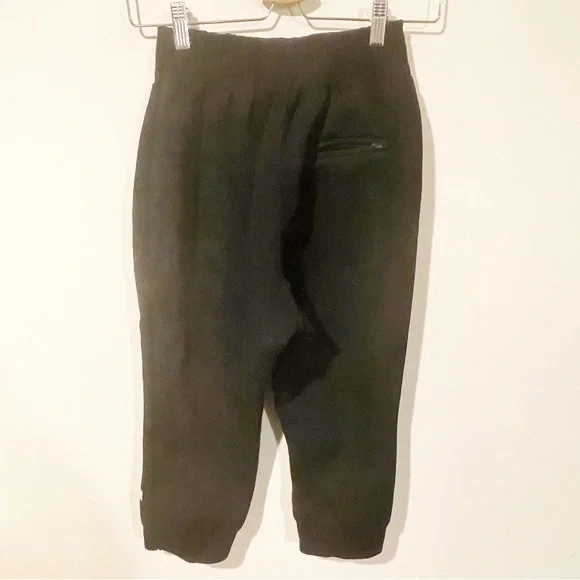 Gymshark Size Small Black Ruched Cropped Jogger Athletic Workout Gym - Picture 5 of 6